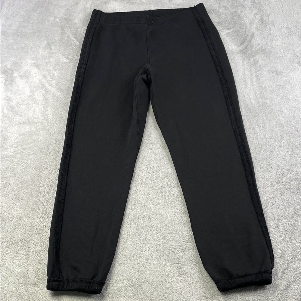NEW Frank & Eileen S 100% Cotton Black Sophie Jogger Sweatpants Made in USA FLAW